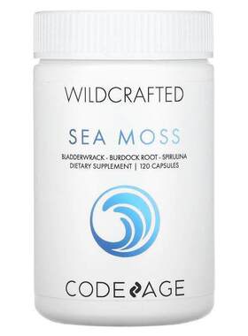 Codeage,Wildcrafted，海苔、墨角藻、牛蒡、螺旋藻，120 粒胶囊