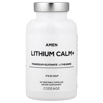 Codeage,Amen Lithium Calm+, 60 Vegetable Capsules