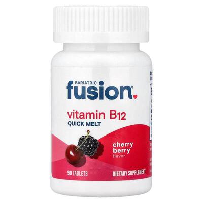 Bariatric Fusion,Vitamin B12, Quick Melt, Cherry Berry, 90 T