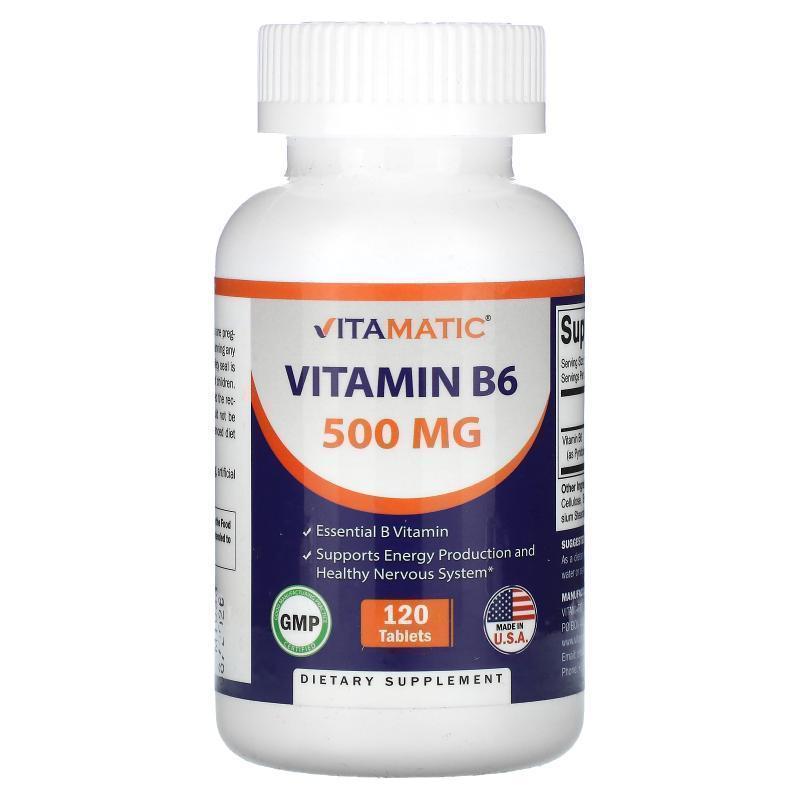 Vitamatic,Vitamin B6 , 100 mg , 250 Tablets