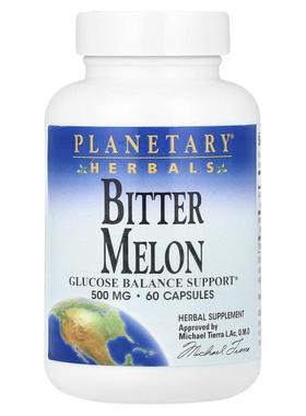 Planetary Herbals,苦瓜，500 毫克，60 粒胶囊