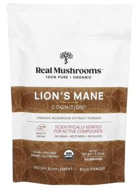 Real Mushrooms,Lion's Mane, Cognition, 5.29 oz (150 g)