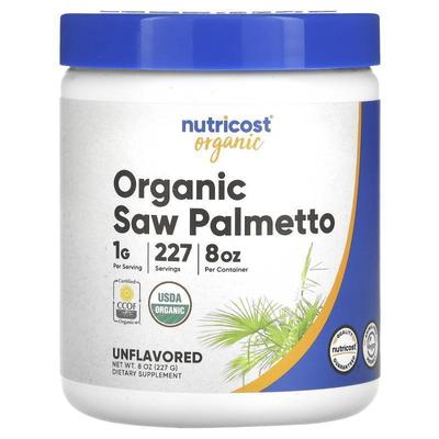 Nutricost,Organic Saw Palmetto, Unflavored, 8 oz (227 g)