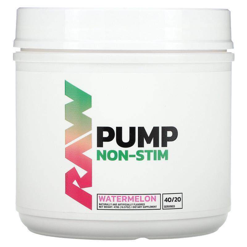 Raw Sport Supplement Company LLC,Pump, Non-Stim, Watermelon,