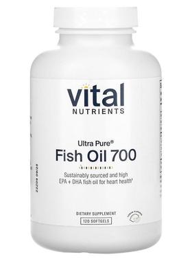 Vital Nutrients,超全鱼油 700，柠檬水，120 粒软凝胶胶囊