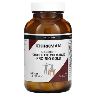 Kirkman Labs,益生菌，儿童咀嚼片 巧克力味90粒