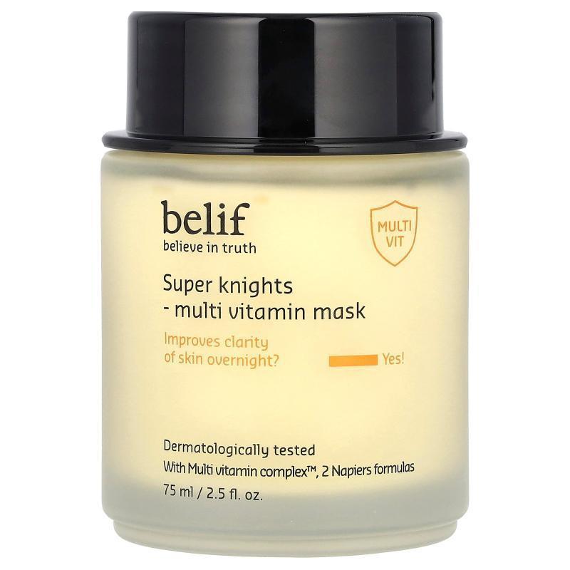 belif,Super Knights,，多维生素美容面膜，2.5 液量盎司（75 毫