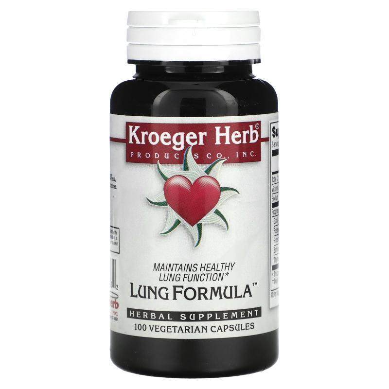 Kroeger Herb Co,Lung Formula, 100 Vegetarian Capsules