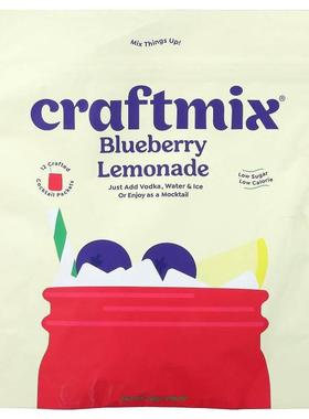 Craftmix,Blueberry Lemonade, 12 Packets, 0.25 oz (7 g) Each