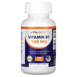 Vitamatic,Vitamin B1, 100 mg, 250 Tablets