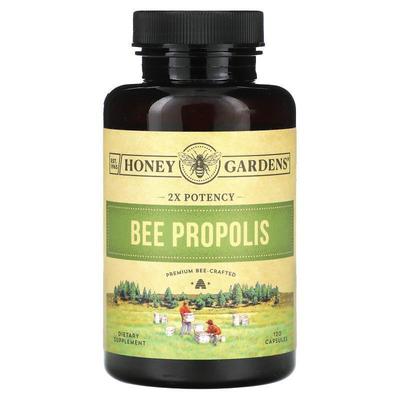 Honey Gardens,Bee Propolis, 2X Potency, 120 Capsules