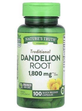 Nature's Truth,Vitamins, Dandelion Root, 900 mg, 100 Quick R