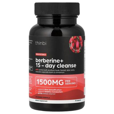 Thinbi,Berberine+ 15-Day Cleanse, 30 Capsules
