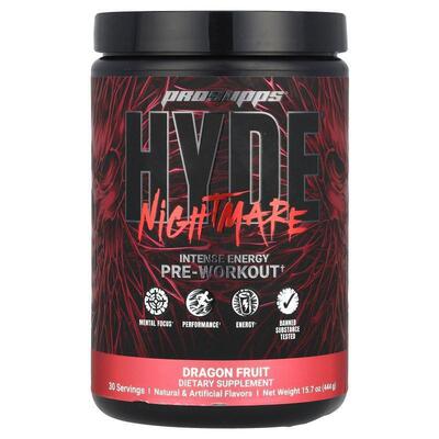 ProSupps,Hyde® Nightmare，优效能量锻炼前配方
