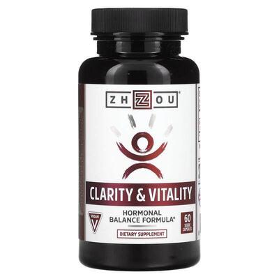 Zhou Nutrition,Clarity &amp;amp;amp; Vitality，60 粒素食
