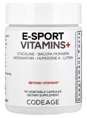 Codeage,E-Sport 维生素+ 素食胶囊，90 粒