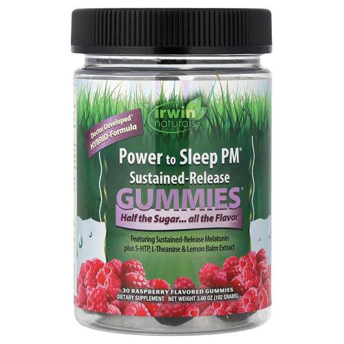 爱乐能,Power to Sleep PM® Gummies, Raspberry, 30 Gummies