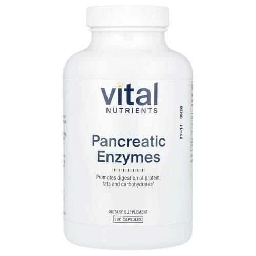 Vital Nutrients,Pancreatic Enzymes , 180 Capsules