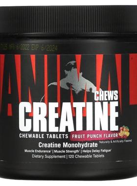 Animal,Creatine Chews, Green Apple, 120 Chewable Tablets