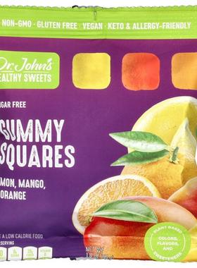 Dr. John's Healthy Sweets柠檬、芒果和橙子味，1.8 盎司（50 克