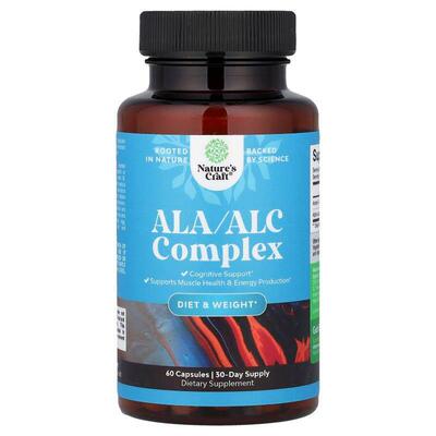Nature's Craft,ALA/ALC Complex, 60 Capsules