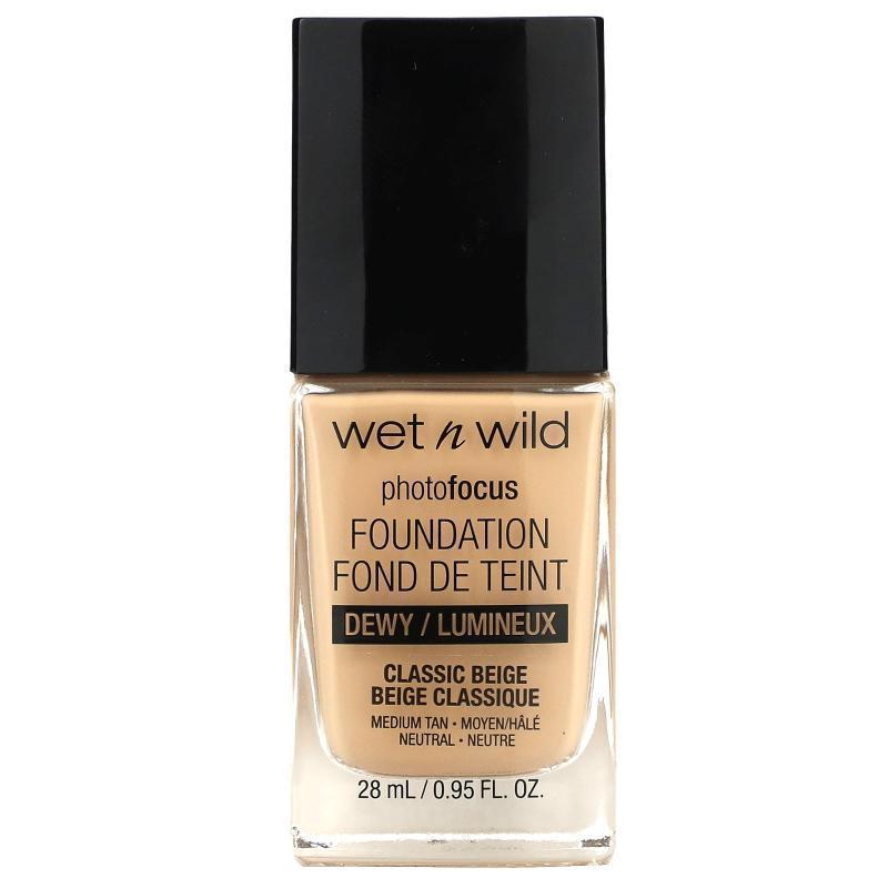 wet n wild,PhotoFocus  Foundation, Matte, Golden Beige, 1 fl