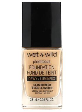 wet n wild,PhotoFocus  Foundation, Matte, Golden Beige, 1 fl