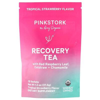 Pink Stork,修复支持茶，热带草莓味，15 包，1.3 盎司（37.5 克