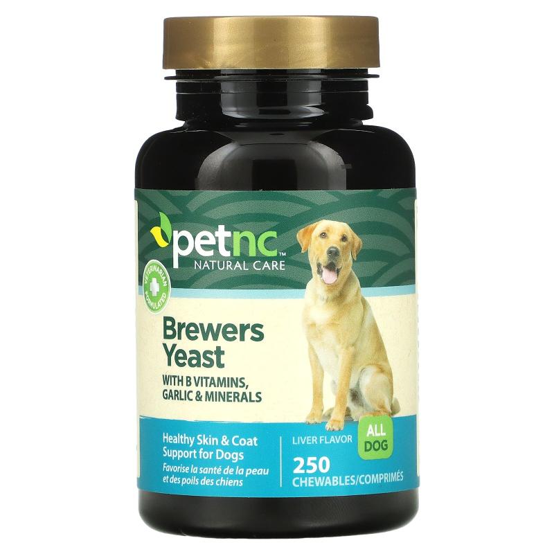petnc NATURAL CARE,啤酒酵母，肝味，250 颗咀嚼块