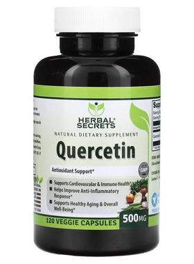 Herbal Secrets,槲皮素500毫克120粒胶囊