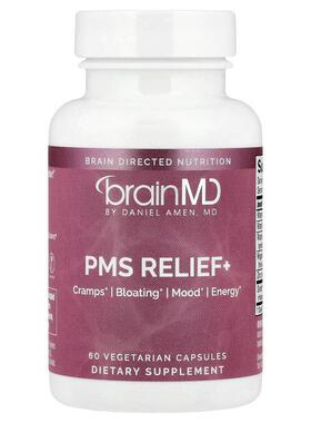 BrainMD,PMS 生理期前综合征舒缓+ 素食胶囊，60 粒