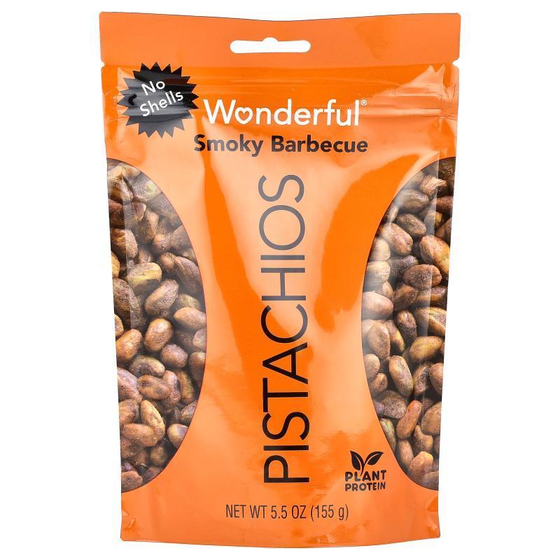 Wonderful Pistachios,Smoky Barbecue, No Shells, 5.5 oz (155
