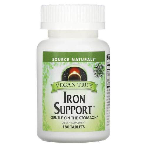 Source Naturals铁补充剂补铁贫血肌肉健康膳食补充剂