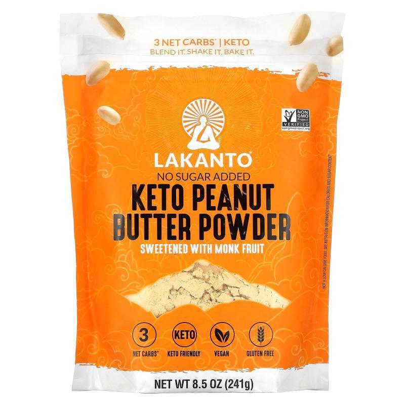 Lakanto,Keto Peanut Butter Powder, 8.5 oz (241 g)