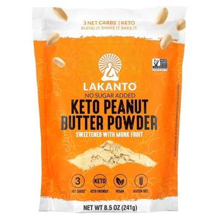 Lakanto,Keto Peanut Butter Powder, 8.5 oz (241 g)