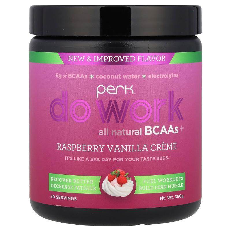 Perk Energy,Do Work，全天然支链氨基酸+，树莓香草奶油味，360