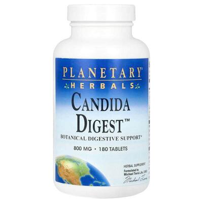 Planetary Herbals,Candida Digest™，180 片