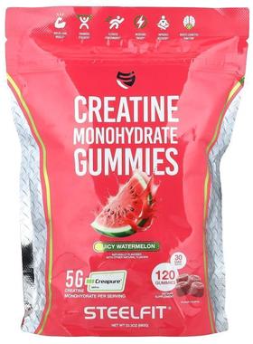 SteelFit USA,Creatine Monohydrate Gummies, Juicy Watermelon,