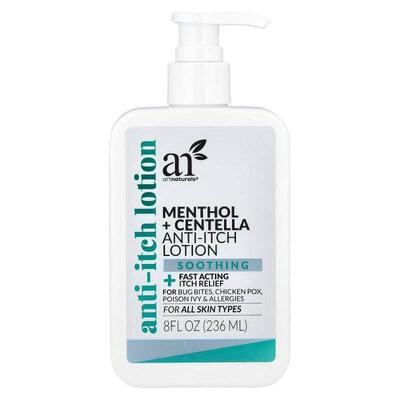 artnaturals,薄荷醇+积雪草缓解瘙痒乳液，适合所有肤质，8 液盎2