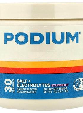 Podium Nutrition,Salt + Electrolytes, Strawberry, 5.71 oz (1