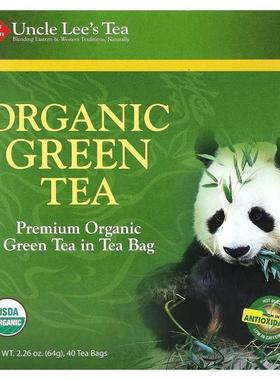 安可李氏茶,Organic Green Tea, 40 Tea Bags, 2.26 oz (64 g)