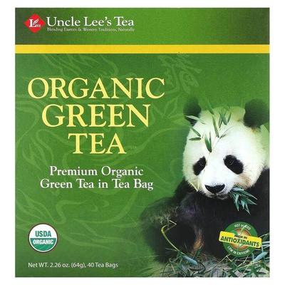 安可李氏茶,Organic Green Tea, 40 Tea Bags, 2.26 oz (64 g)