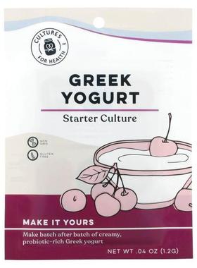 Cultures for Health,全素酸奶，4 包，0.06 盎司（1.6 克）