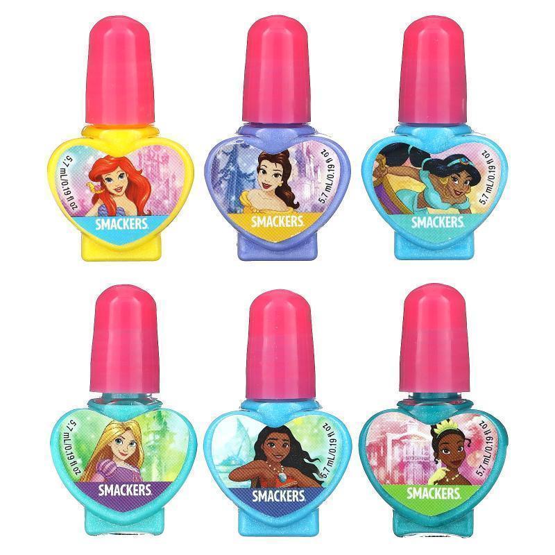 Lip Smacker,Disney Princess, Nail Polish Collection, 6 Pack,