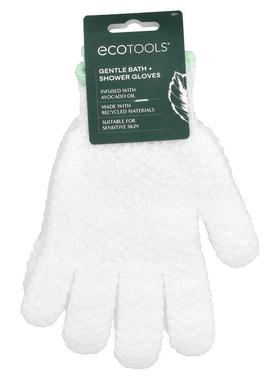 EcoTools,温和沐浴 + 淋浴手套，含鳄梨油，1 双
