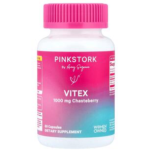 Pink Stork,黄荆，60 粒胶囊（每粒胶囊 500 毫克）