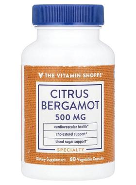 The Vitamin Shoppe,Citrus Bergamot, 500 mg, 60 Vegetable Cap