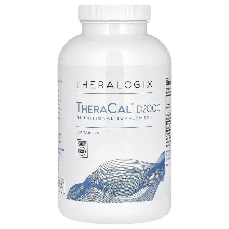 Theralogix维生素D3柠檬酸钙镁片骨骼健康补剂关节健康易吸收