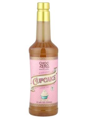 ChocZero,Premium Syrup, Cupcake, Sugar Free, 25.4 fl oz (750