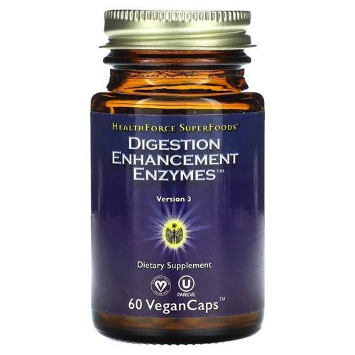 HealthForce Superfoods,Digestion Enhancement Enzymes, 60 Veg